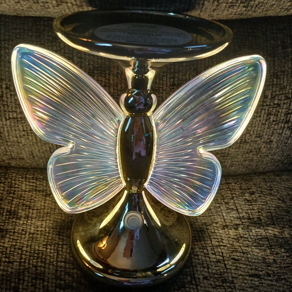 Iridescent Butterfly Candle Holder